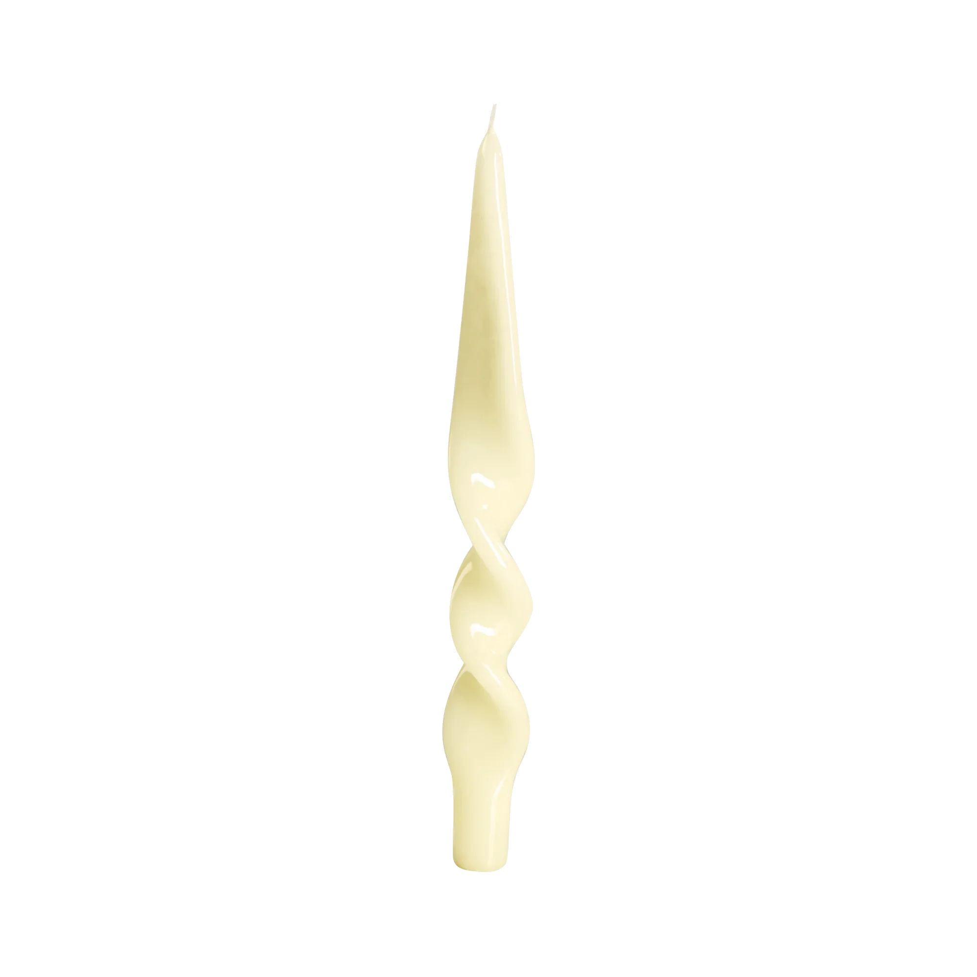Denise Twist Candle S/2 Cream Candles