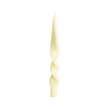 Denise Twist Candle S/2 Cream Candles