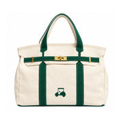 Green Embroidered Golf Boatkin Bag