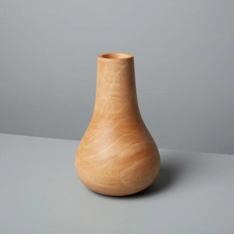 Kiln Mango Wood Bulb Vase