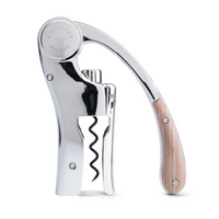 Lever Wine Opener  - Oeno Motion Wood & Chrome.