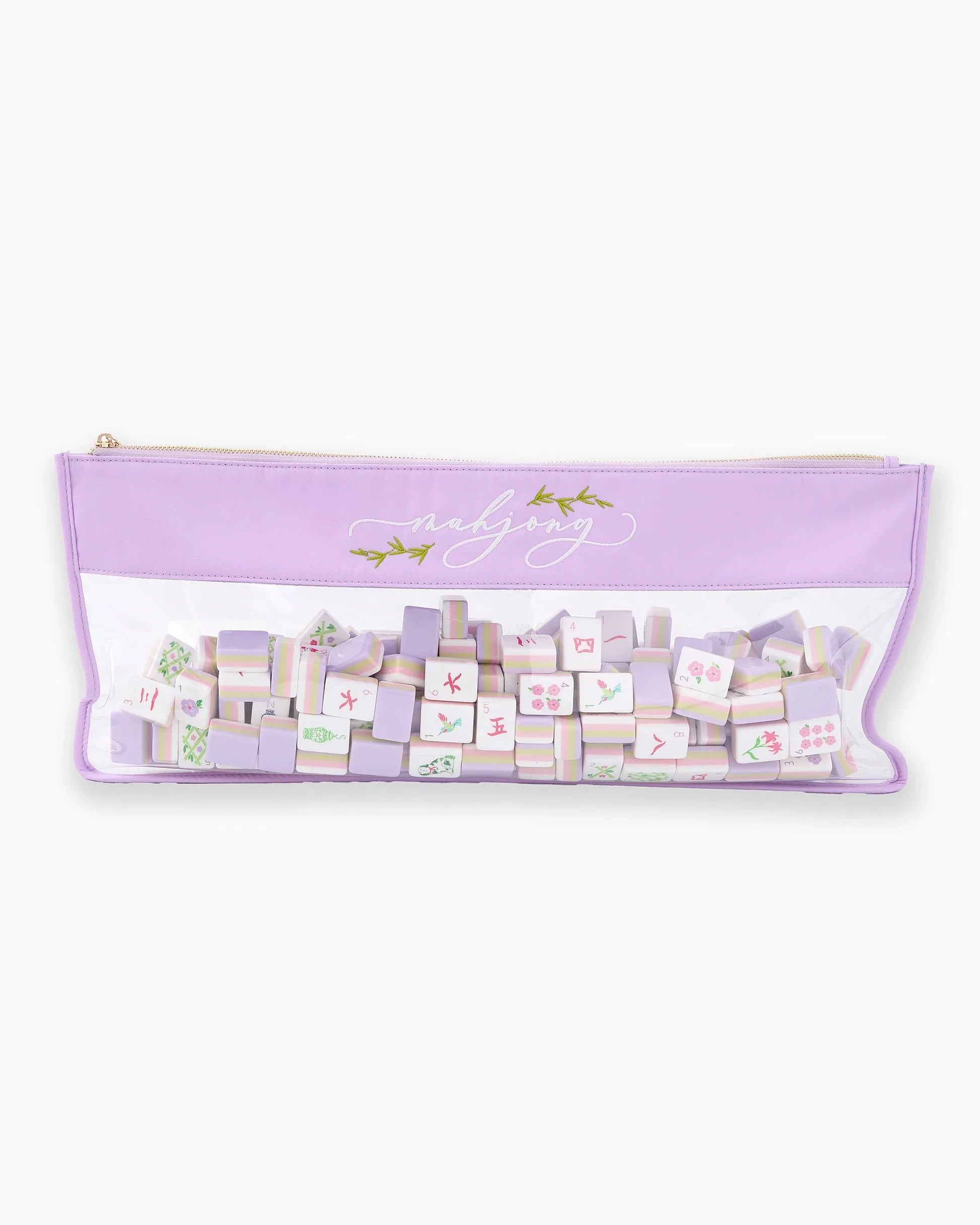 Mahjong Bag -lilac-script Oh My Mahjong
