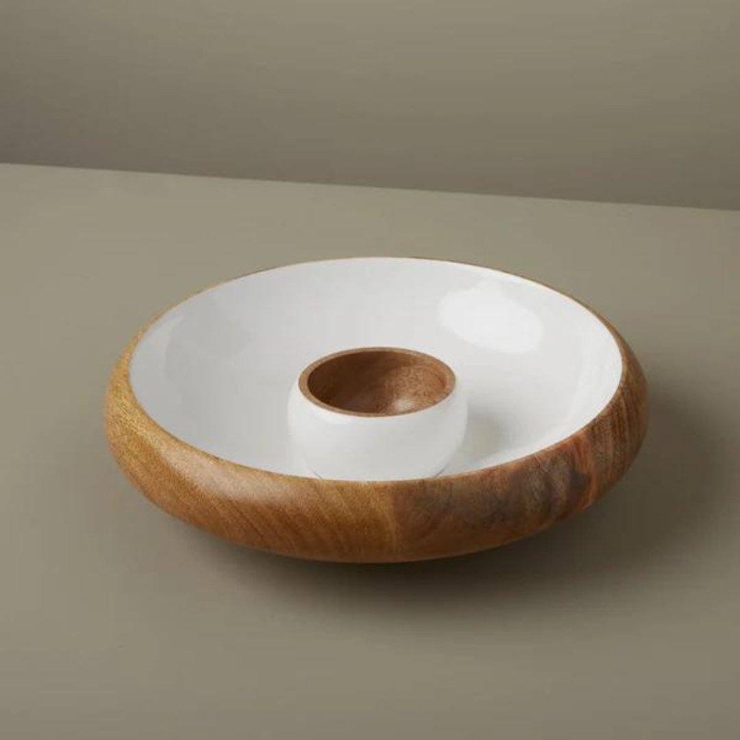 Madras Curva Chip & Dip Bowl Set.