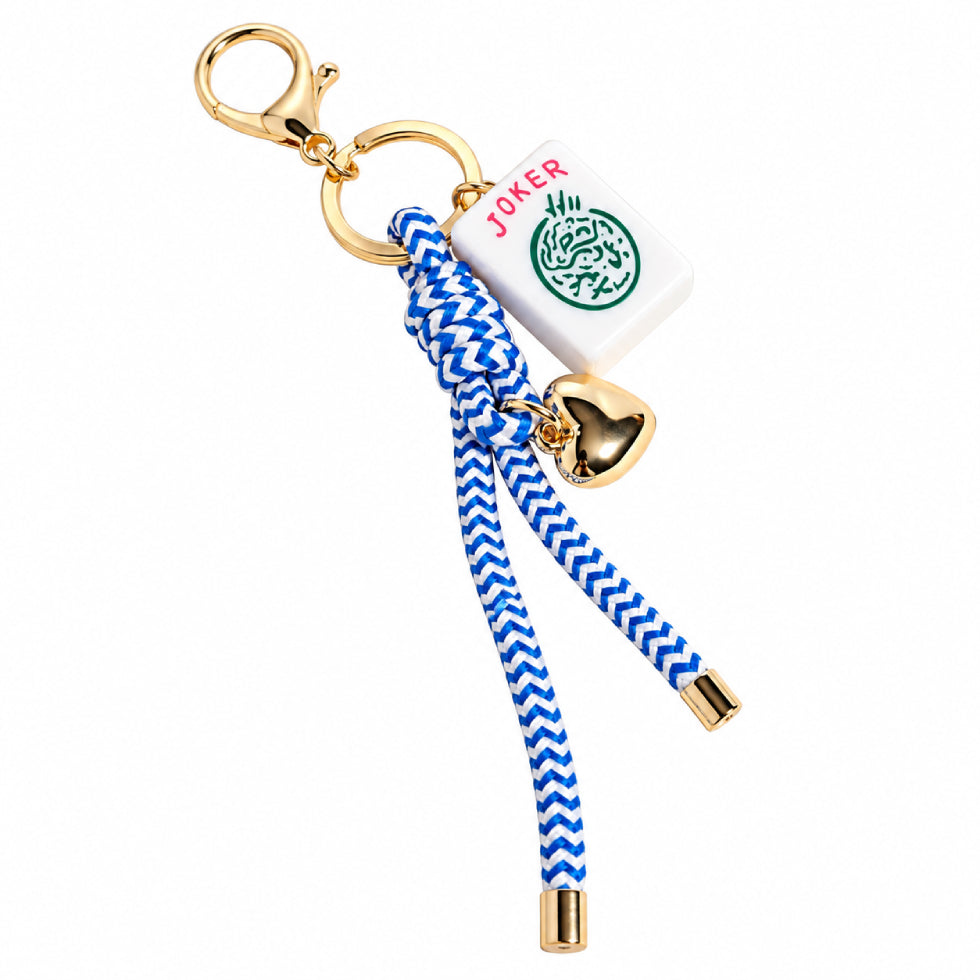 Mahjong Tile Keychain Bag Charm