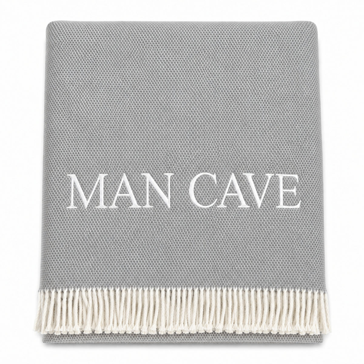 Pixel Throw With Ivory Fringes