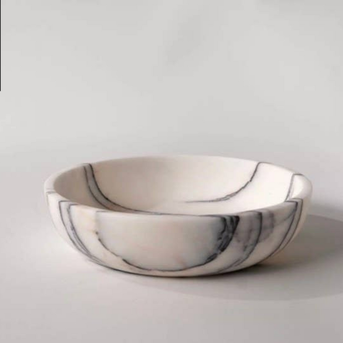 Marble Lilac - Stone Serve Bowl.