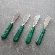 Green Marble Stone Spreaders Set of 4 Spreaders