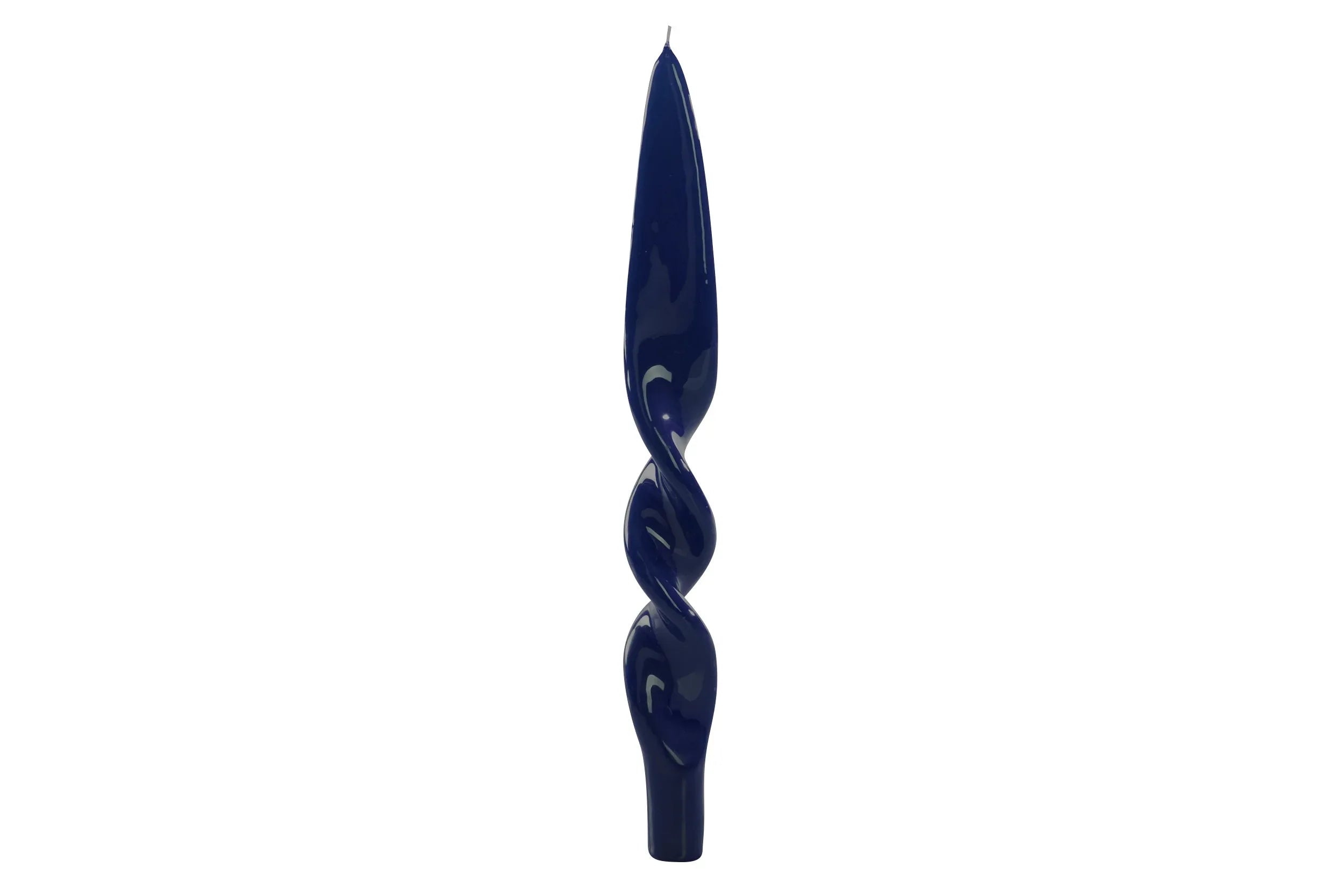 Denise Twist Candle S/2 Blue Candles