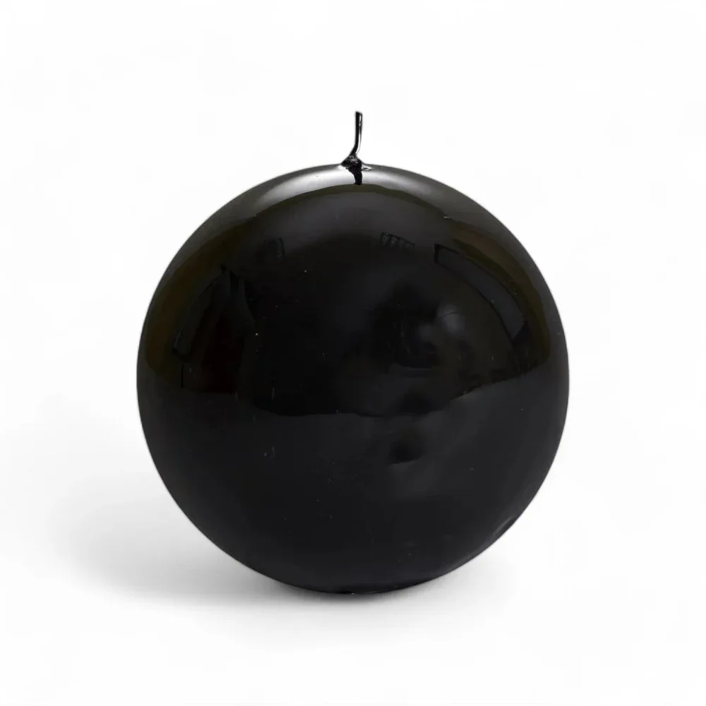 Meloria Ball Candle Large Black Candles
