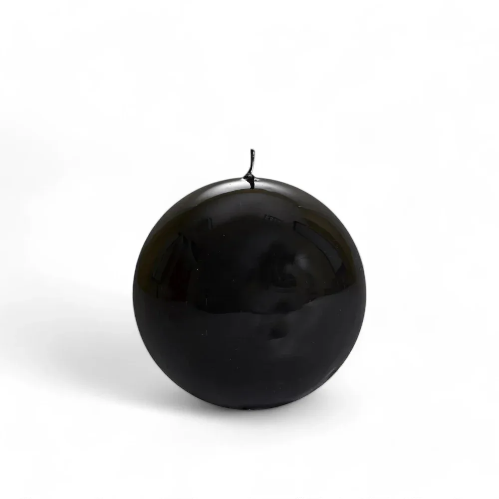 Meloria Ball Candle Medium Black Candles