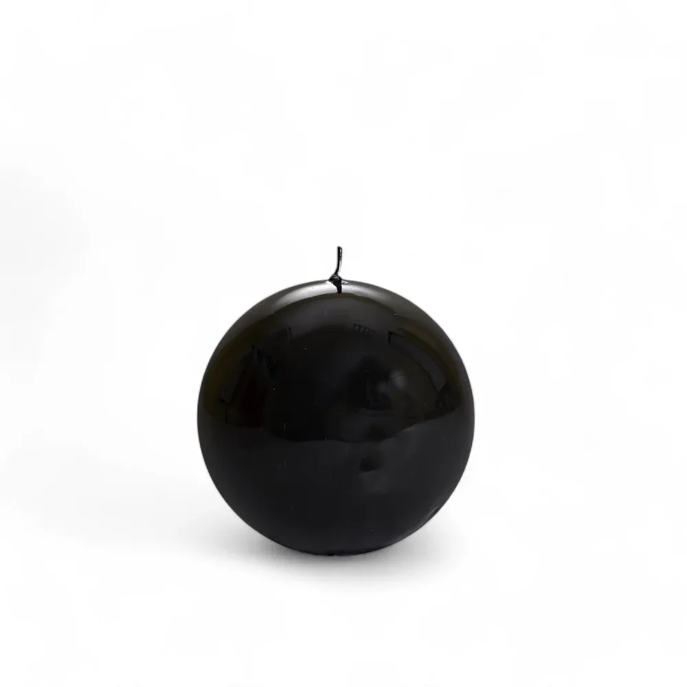 Meloria Ball Candle Small Black Candles