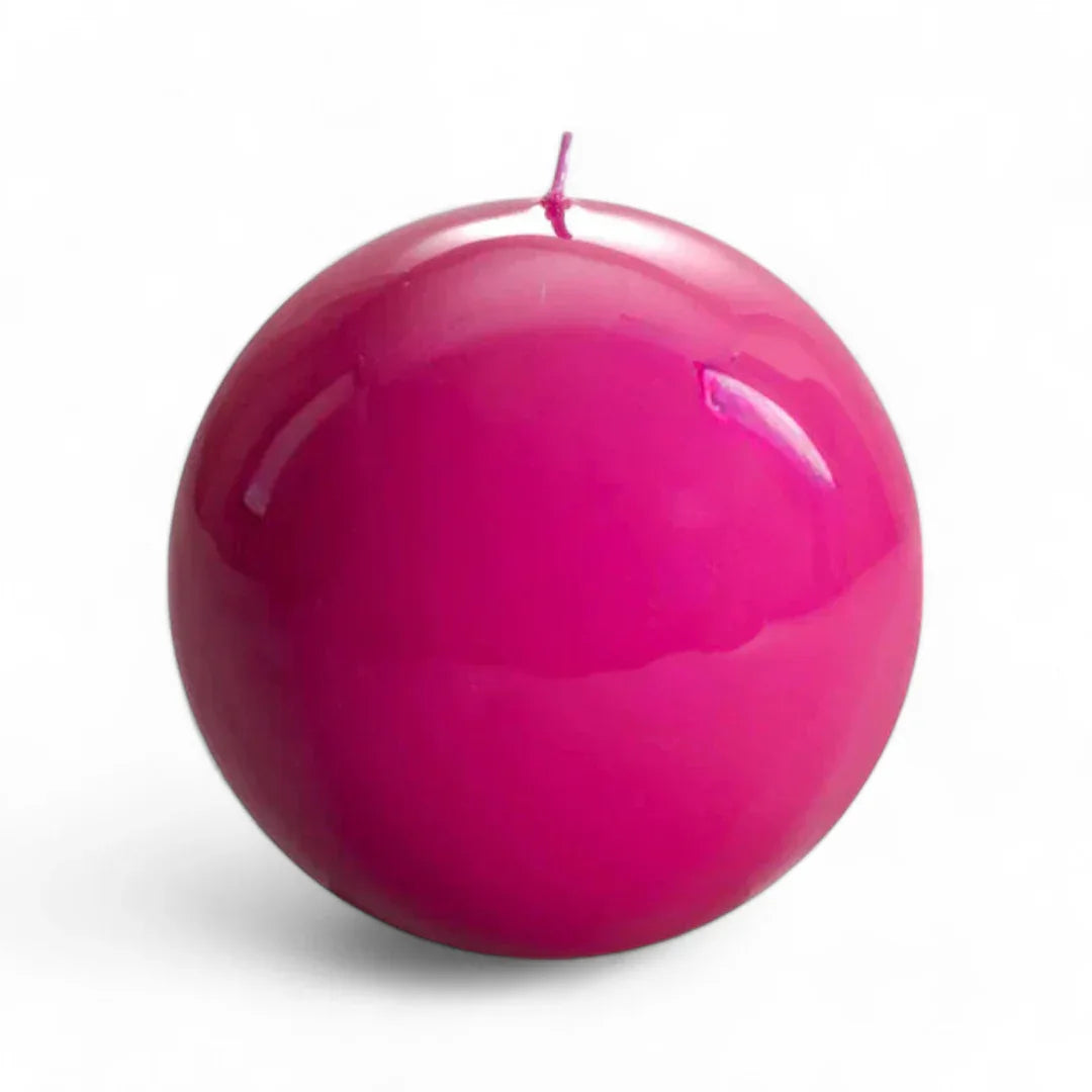 Meloria Ball Candle Large Fuchsia Candles