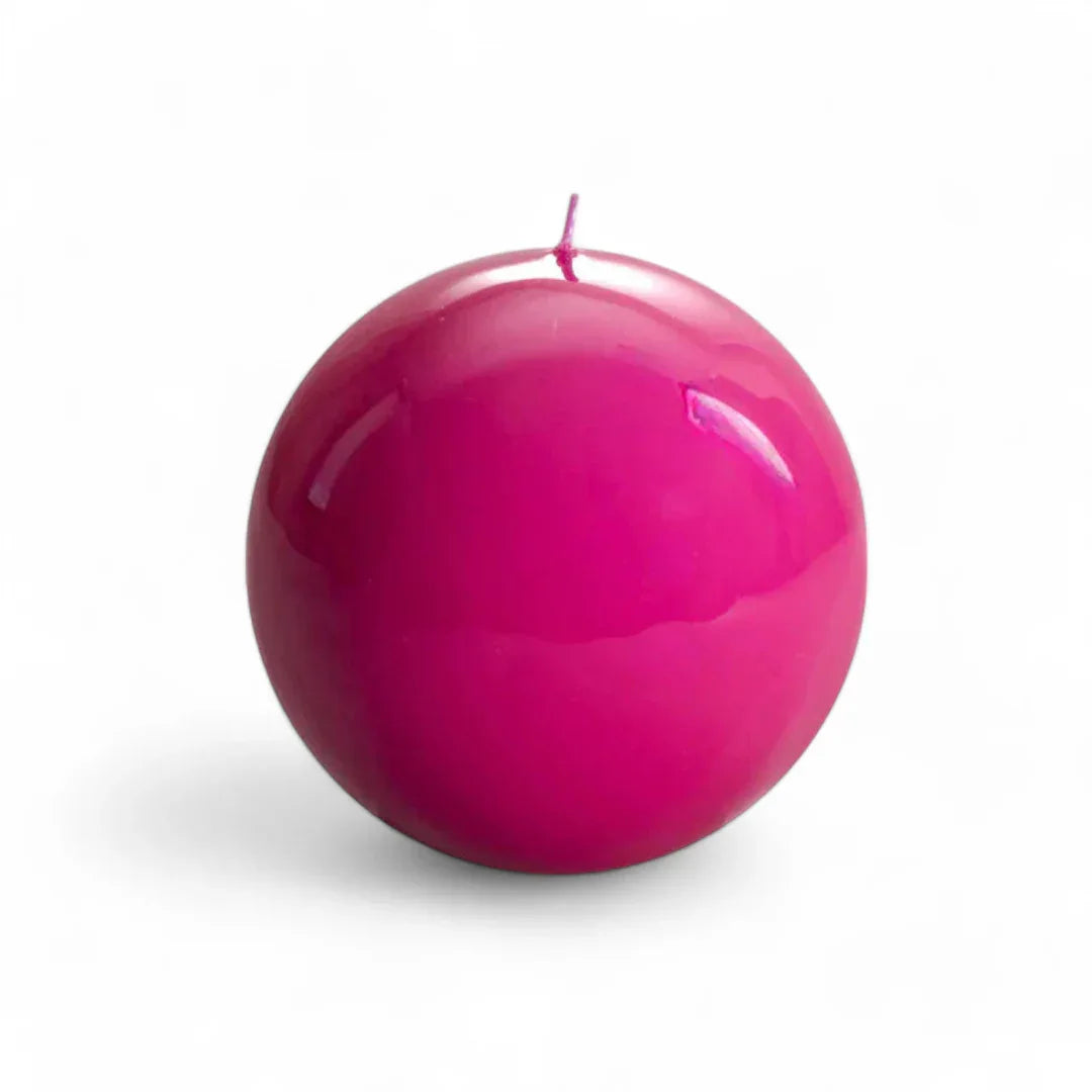 Meloria Ball Candle Medium Fuchsia Candles