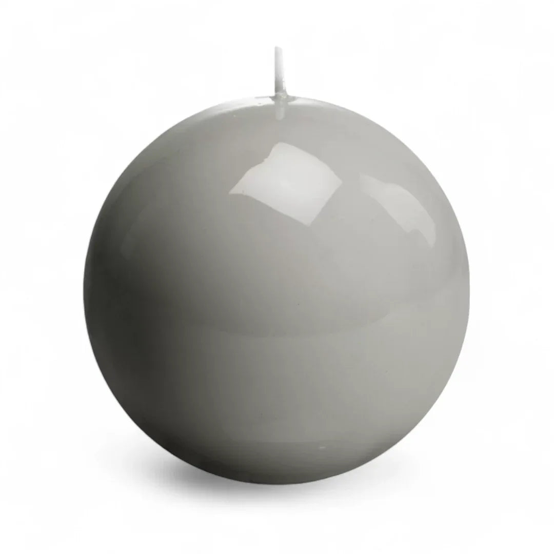 Meloria Ball Candle Large Pearl Grey Candles