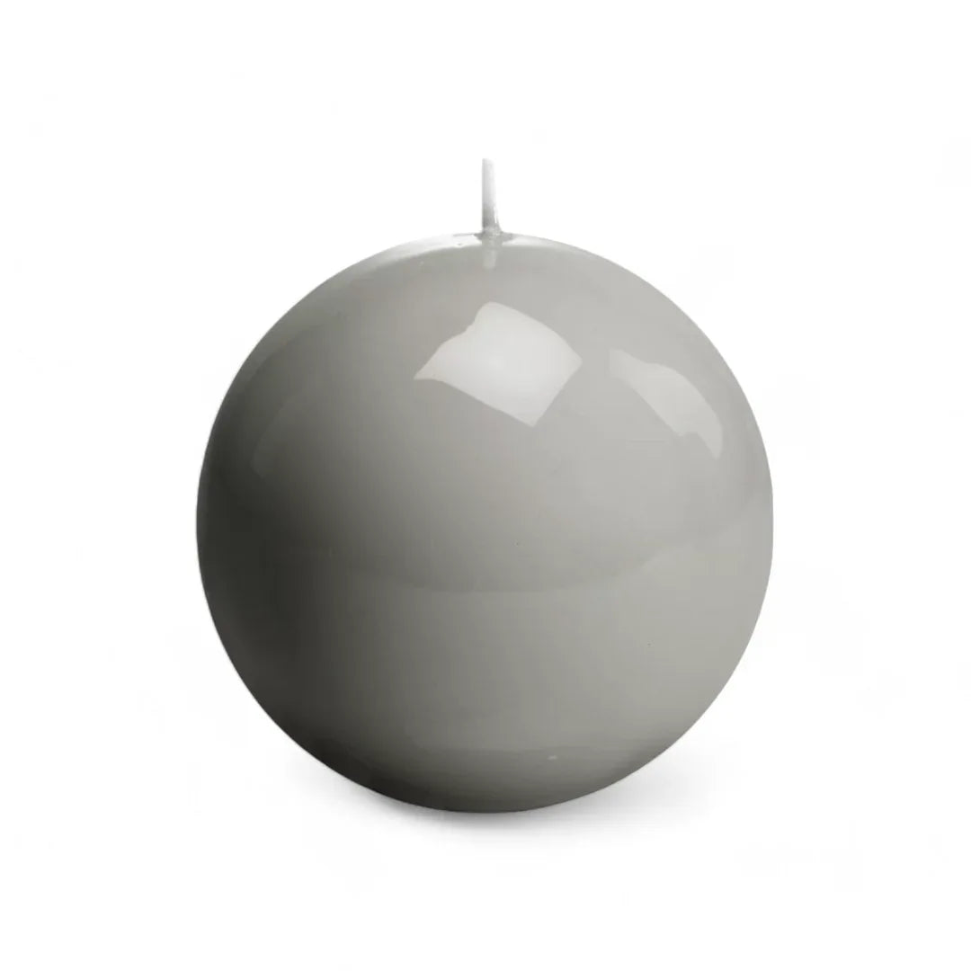 Meloria Ball Candle Medium Pearl Grey Candles
