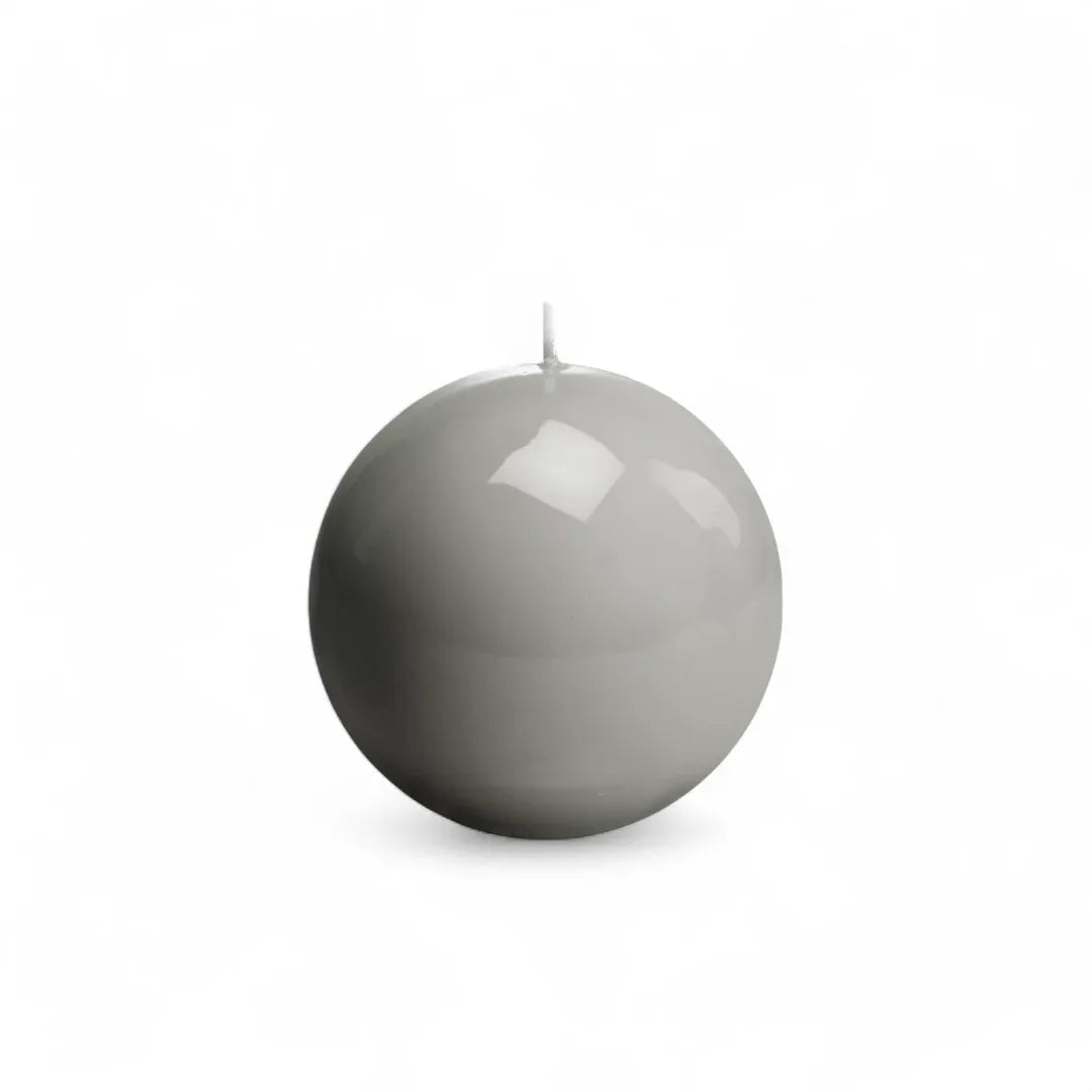Meloria Ball Candle Small Pearl Grey Candles