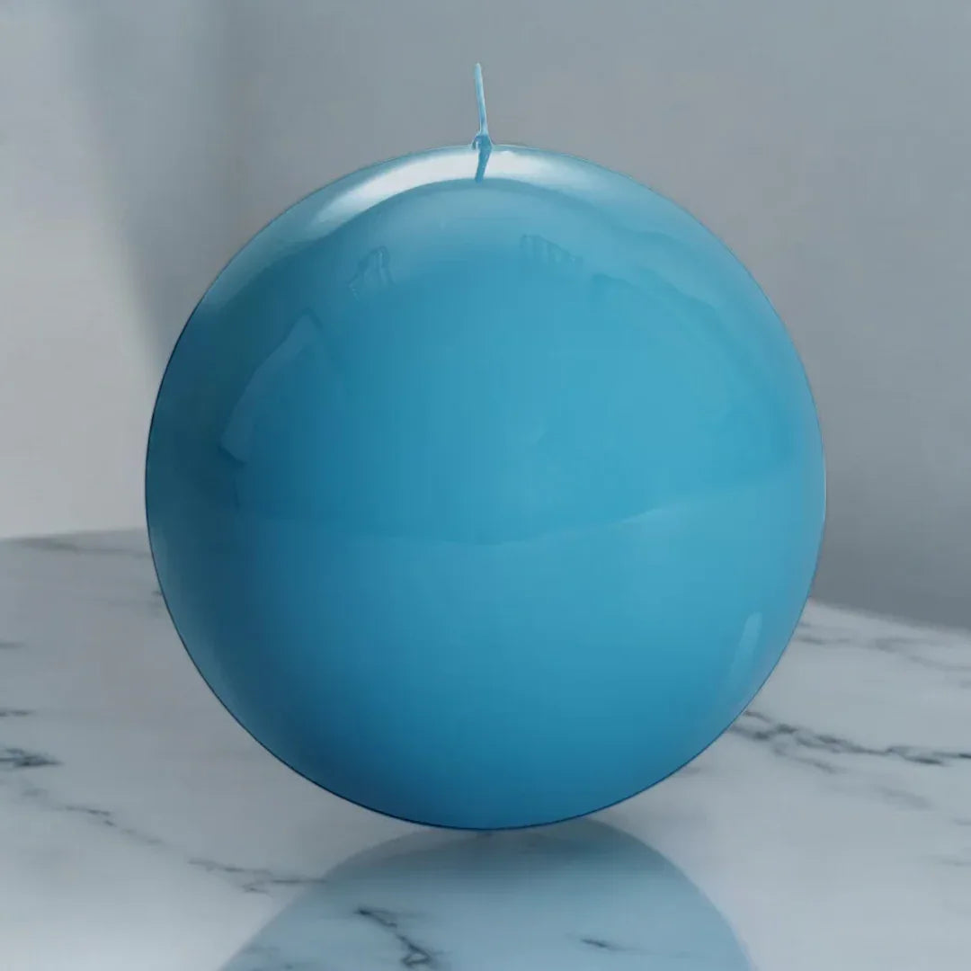 Meloria Ball Candle Large Turquoise Candles