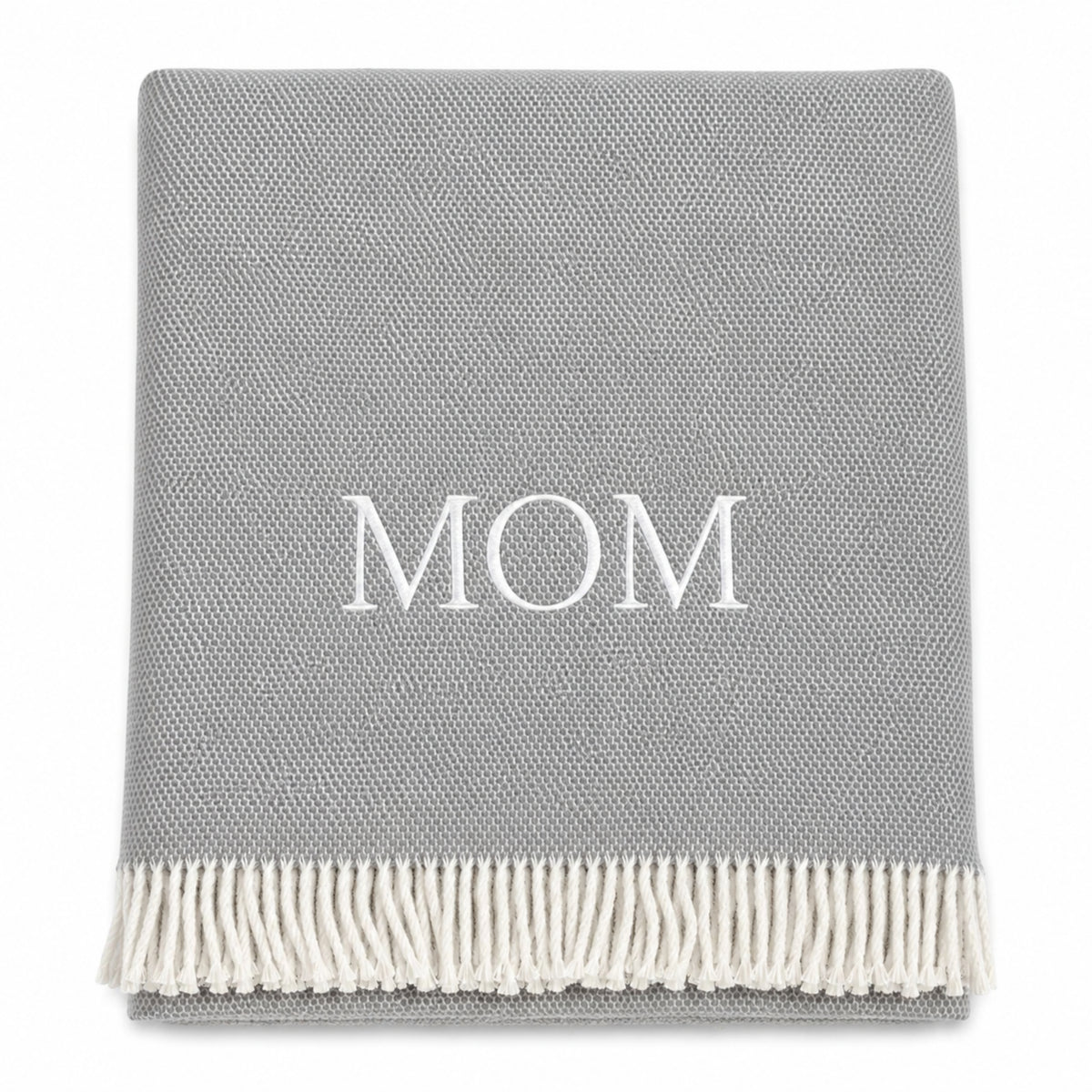 Pixel Throw With Ivory Fringes
