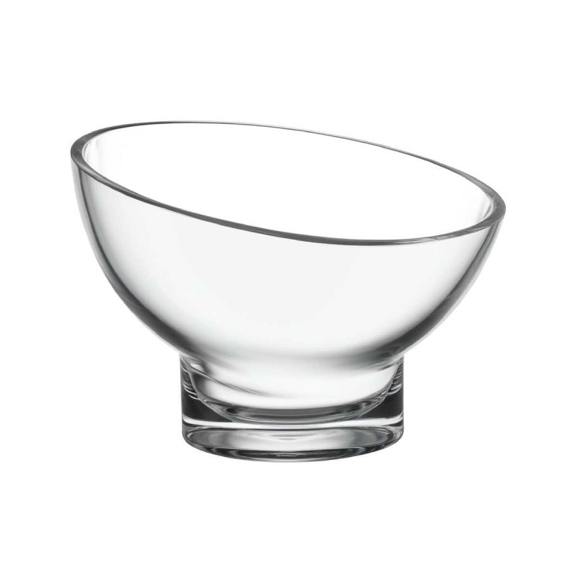 Mouth Blown Slant Cut Candy Bowl