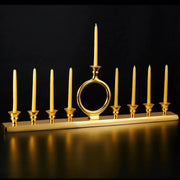 O Gold Menorah Candleholder Menorah