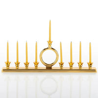 O Gold Menorah Candleholder