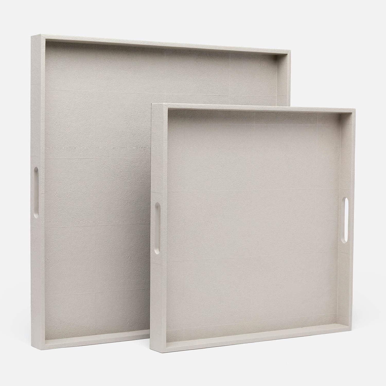 Emery Square Tray French Grey Decorative Tray