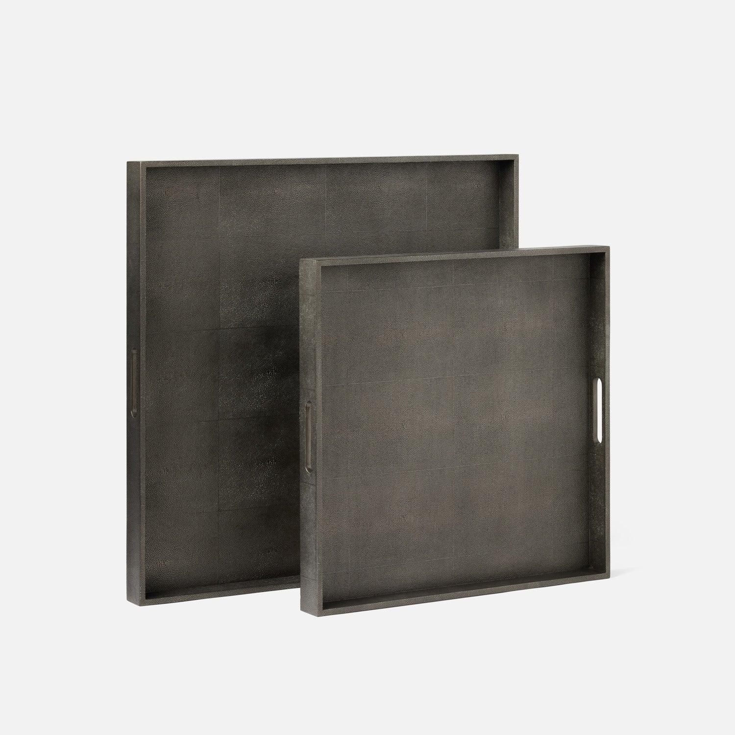 Emery Square Tray Smoke Decorative Tray