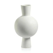 Oslo White Stoneware Vase Vases