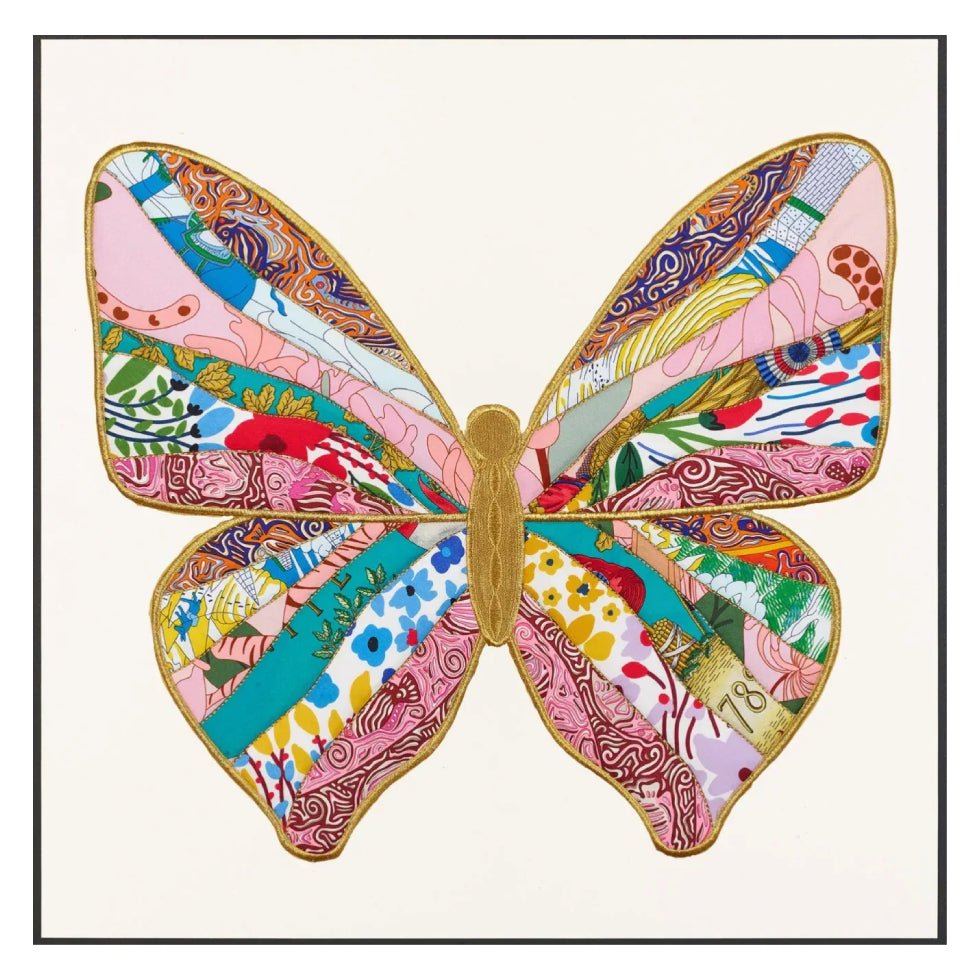 Painted Butterfly Artwork | 26" x 26"