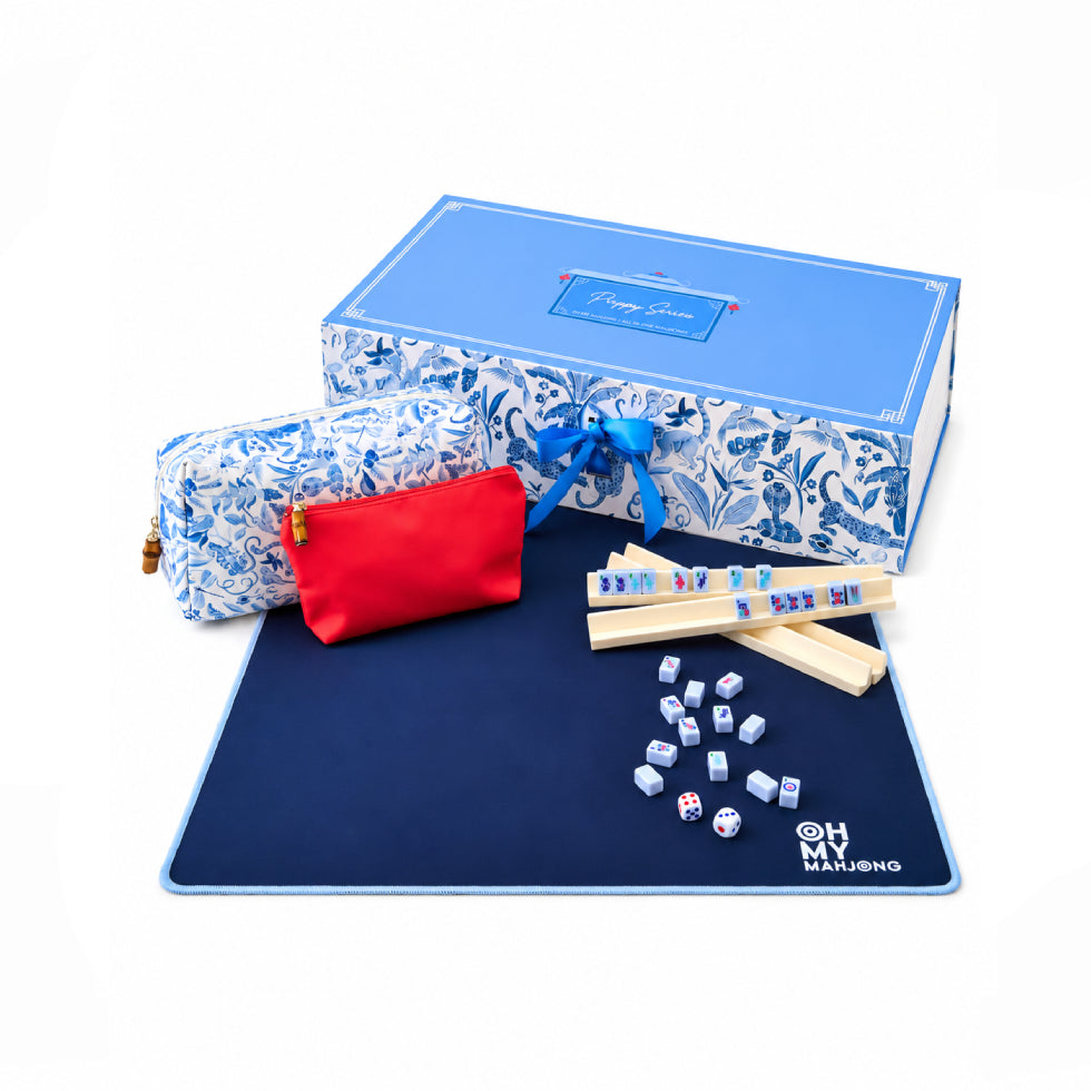 Parisian Blue Mahjong Travel Set – SBG Home & Design