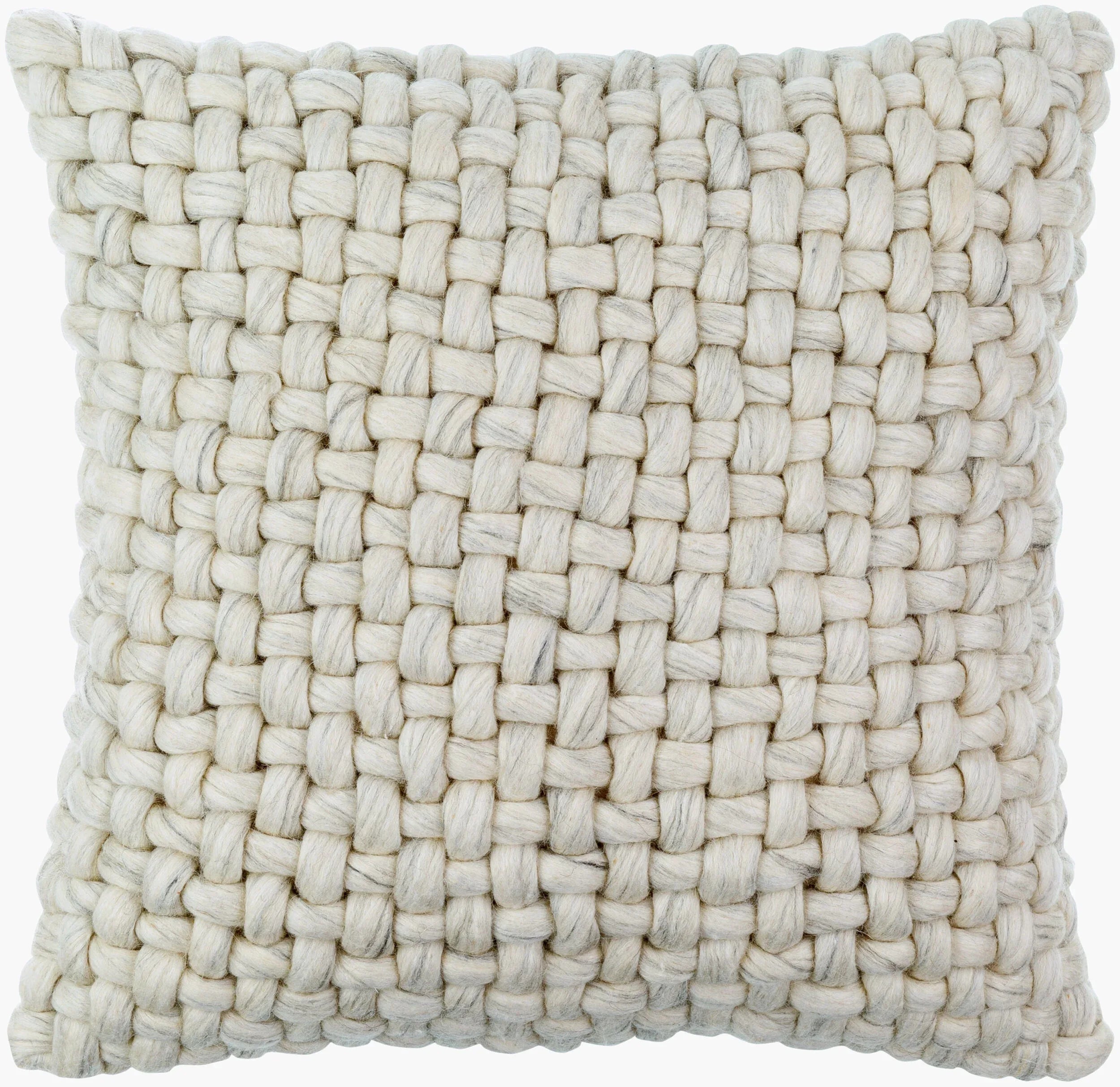 Cozy Pillow 22x22 Taupe Throw Pillows