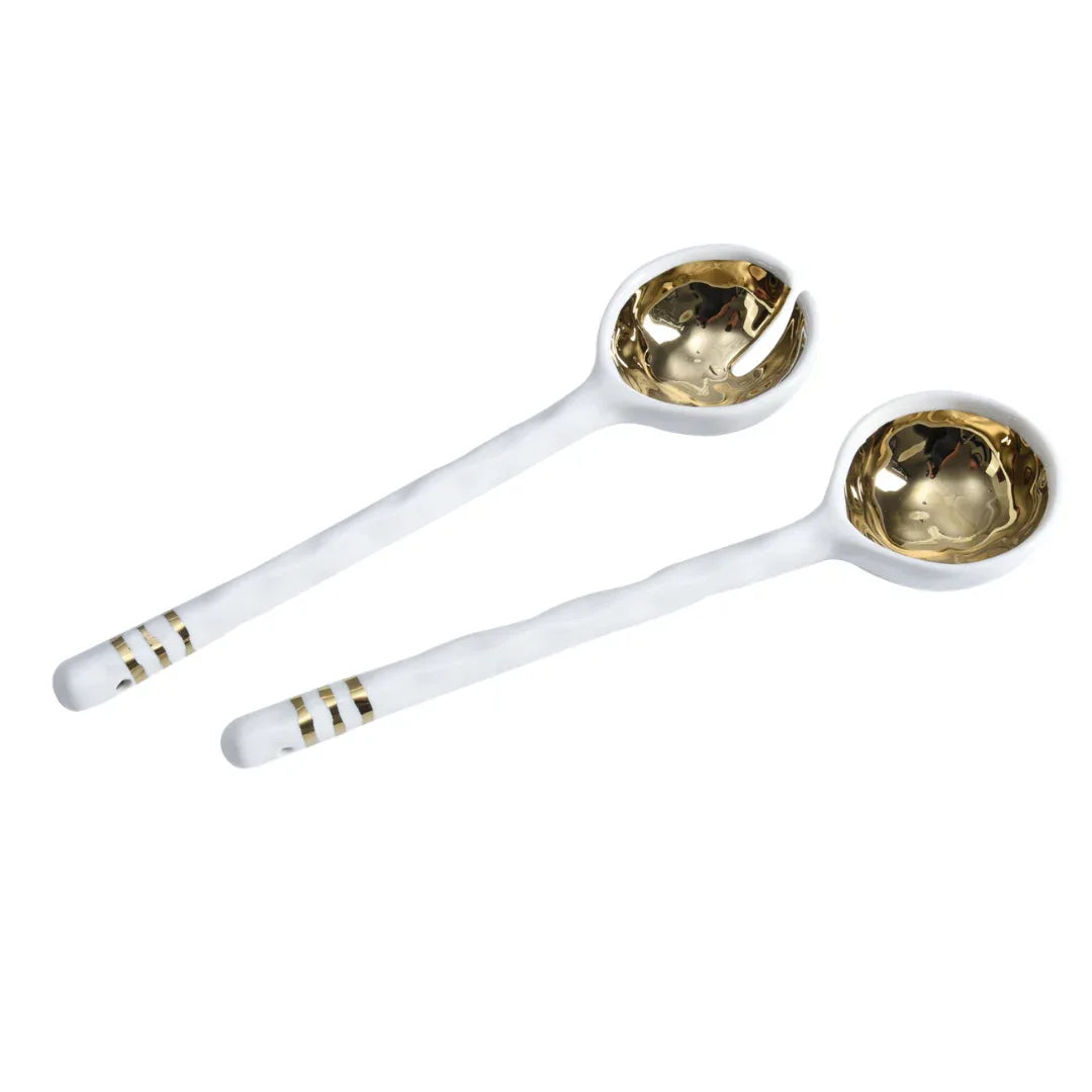 Porcelain Salad Server Set Salad Serving Set
