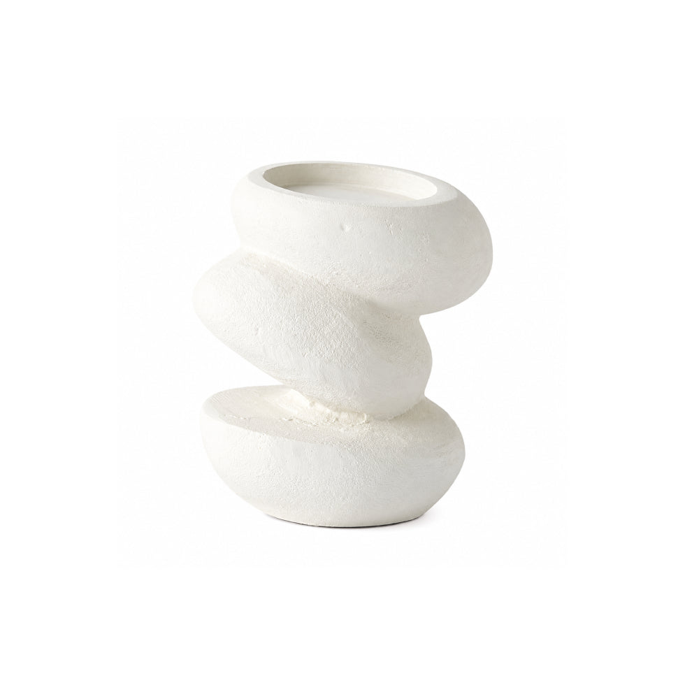 Pradier Candle Holder-White