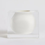 Ivory Pod Resin Bud Vase