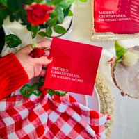 Merry Christmas, You Naughty Bitches Fun Cocktail Napkins