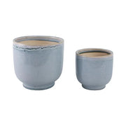 Blue Ceramic Reactive Glazed Planters