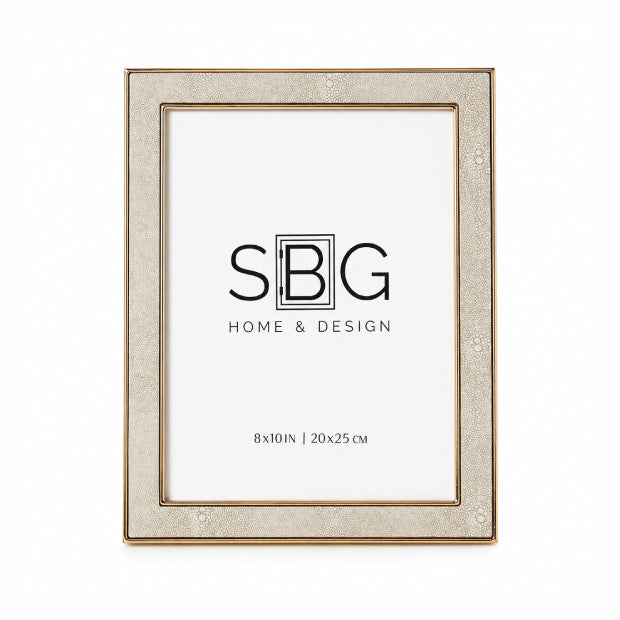 Shagreen Cream Picture Frame
