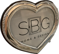 Silverplate Heart Frame 3x4 Picture Frame