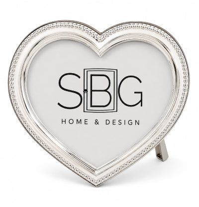 Silverplate Heart Picture Frame