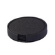 Skate Round Coaster Set in black.
