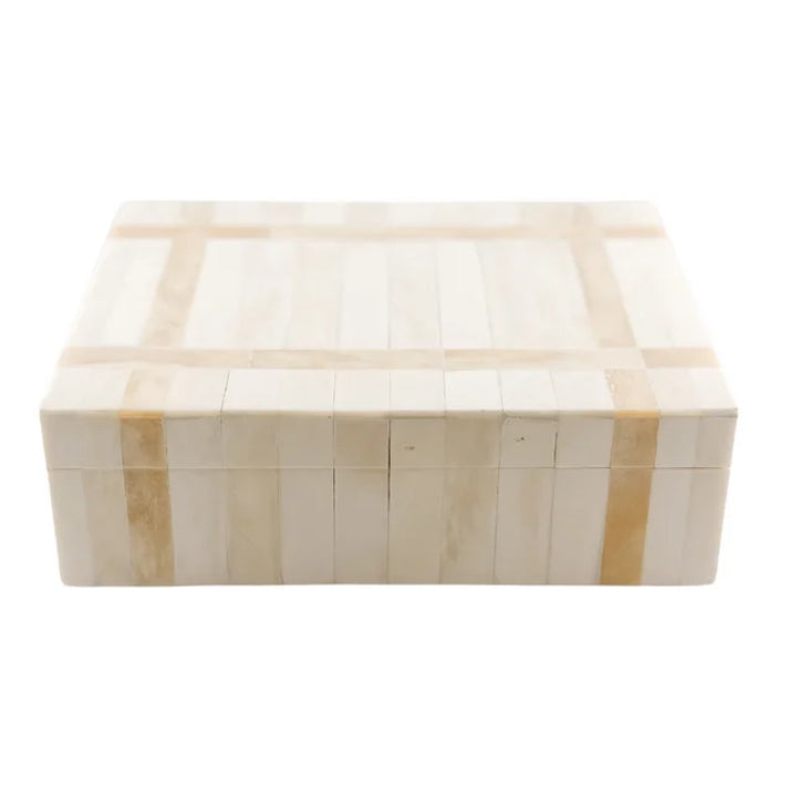 Ivory Lattice Bone Box