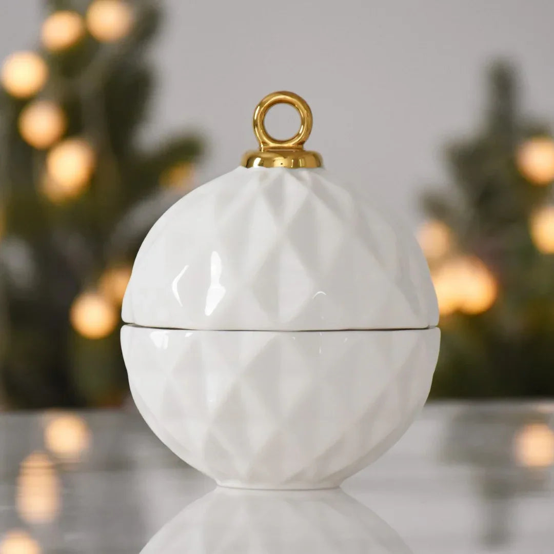 Small Ornament Bowl Holiday Decor
