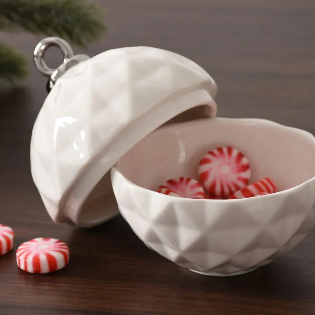 Small Ornament Bowl Holiday Decor