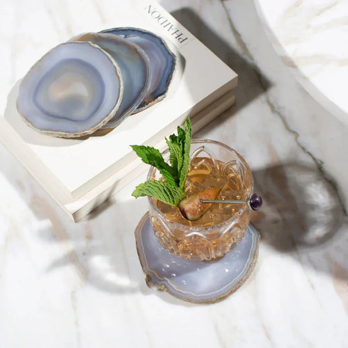 Pedra Gemstone Agate Coasters Coasters