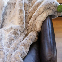 Couture Collection Sterling Mink Faux Fur 60x72"