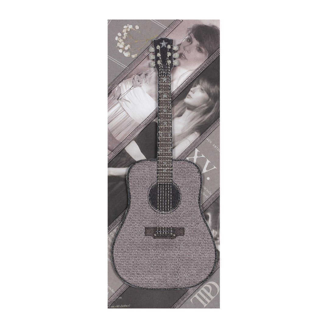 Taylor Swift Tortured Poets Department Guitar Petite Embroidered Artwork