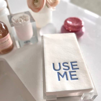 Guest Towels with Acrylic Tray - Various Styles, "Use Me".