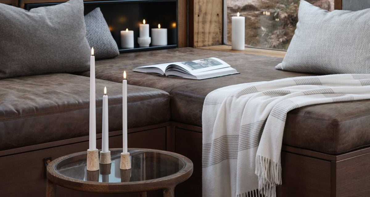 LED Taper Candle S/2