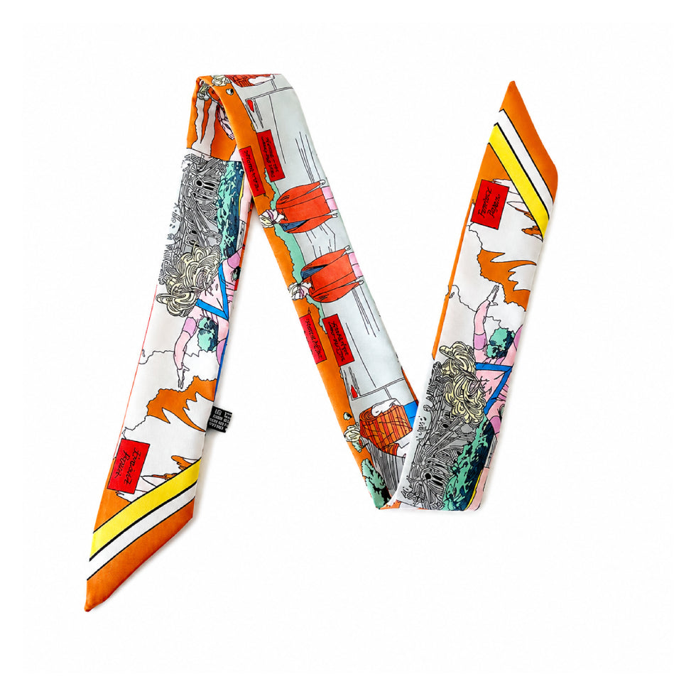 Versatile Printed Scarf Headband Fashion Accessory