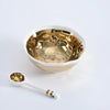 Wavy Bowl Set with Spoon Wavy Set Gold Serving Bowl